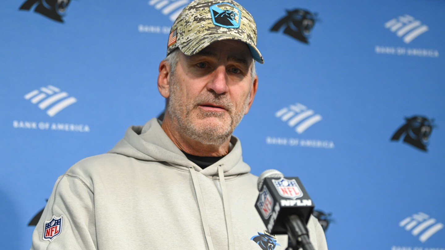 Panthers fire Frank Reich in his first season with team off to NFL-worst 1-10 record #Panthers #fire #Frank #Reich #season #team #NFLworst #record