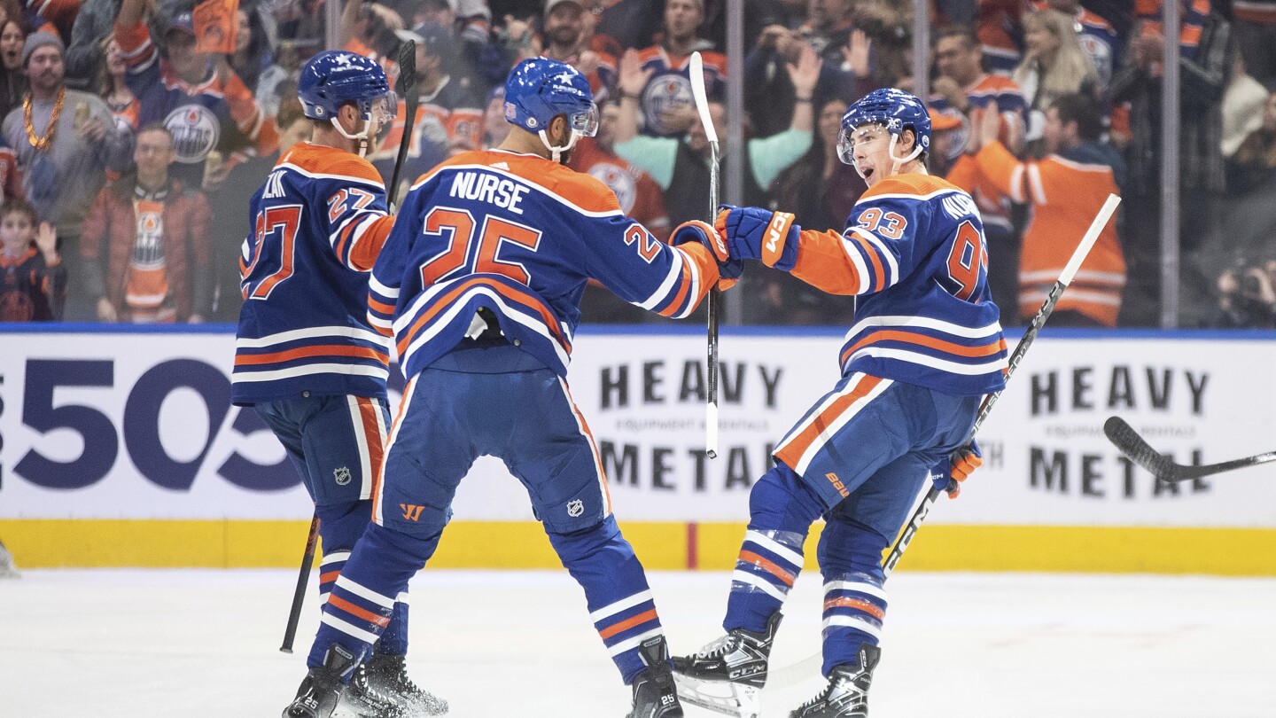 Connor McDavid has goal and 4 assists in Oilers’ 8-2 victory over Ducks #Connor #McDavid #goal #assists #Oilers #victory #Ducks