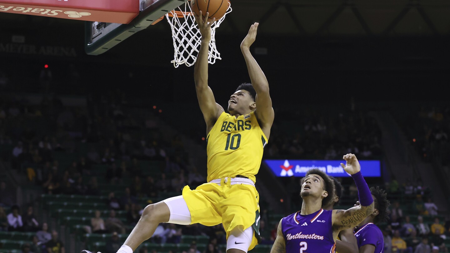 No. 9 Baylor improves to 8-0 with 91-40 win over Northwestern State #Baylor #improves #win #Northwestern #State