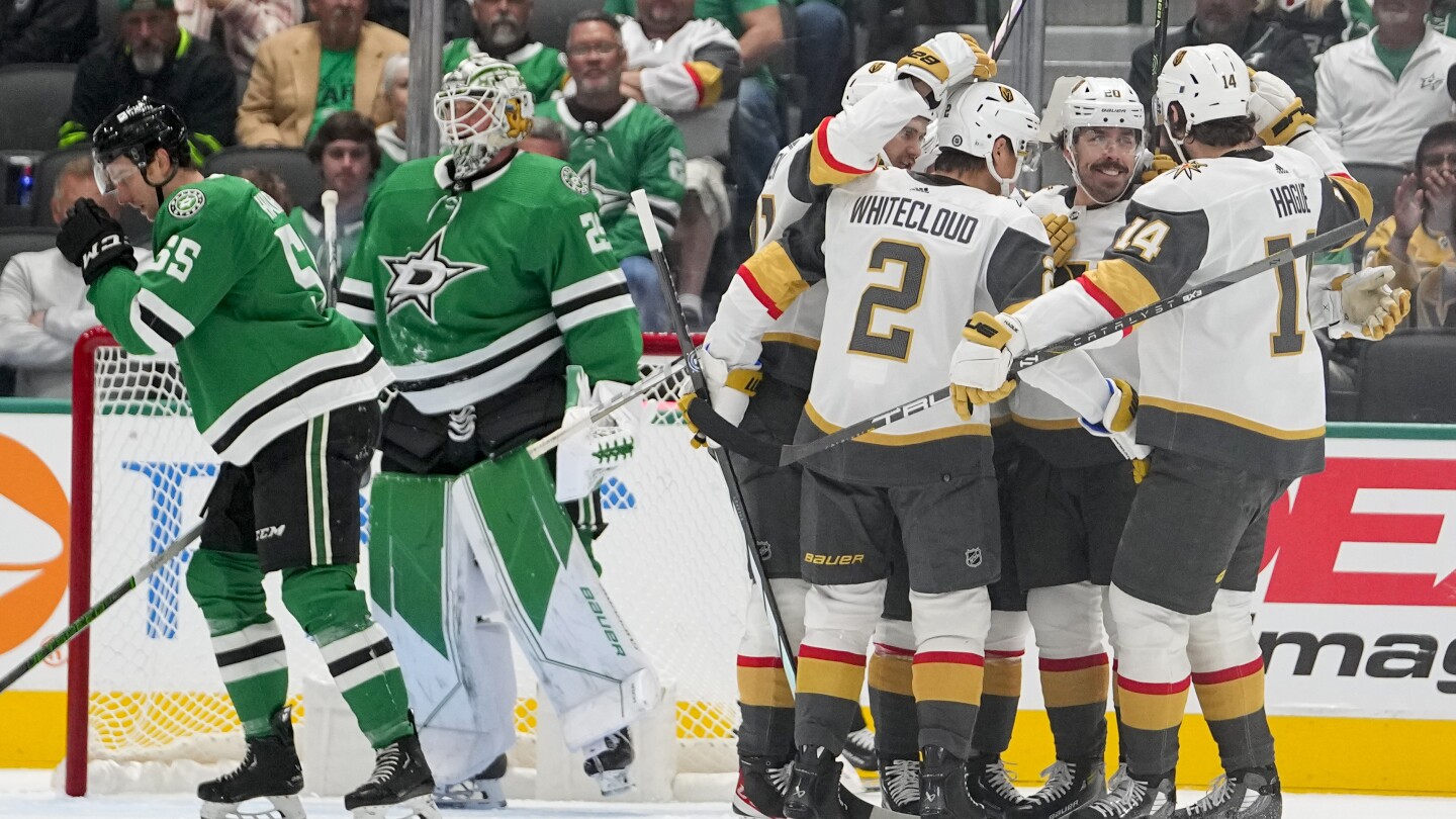 Stanley Cup champion Golden Knights wrap up season series against Stars with 6-1 victory #Stanley #Cup #champion #Golden #Knights #wrap #season #series #Stars #victory