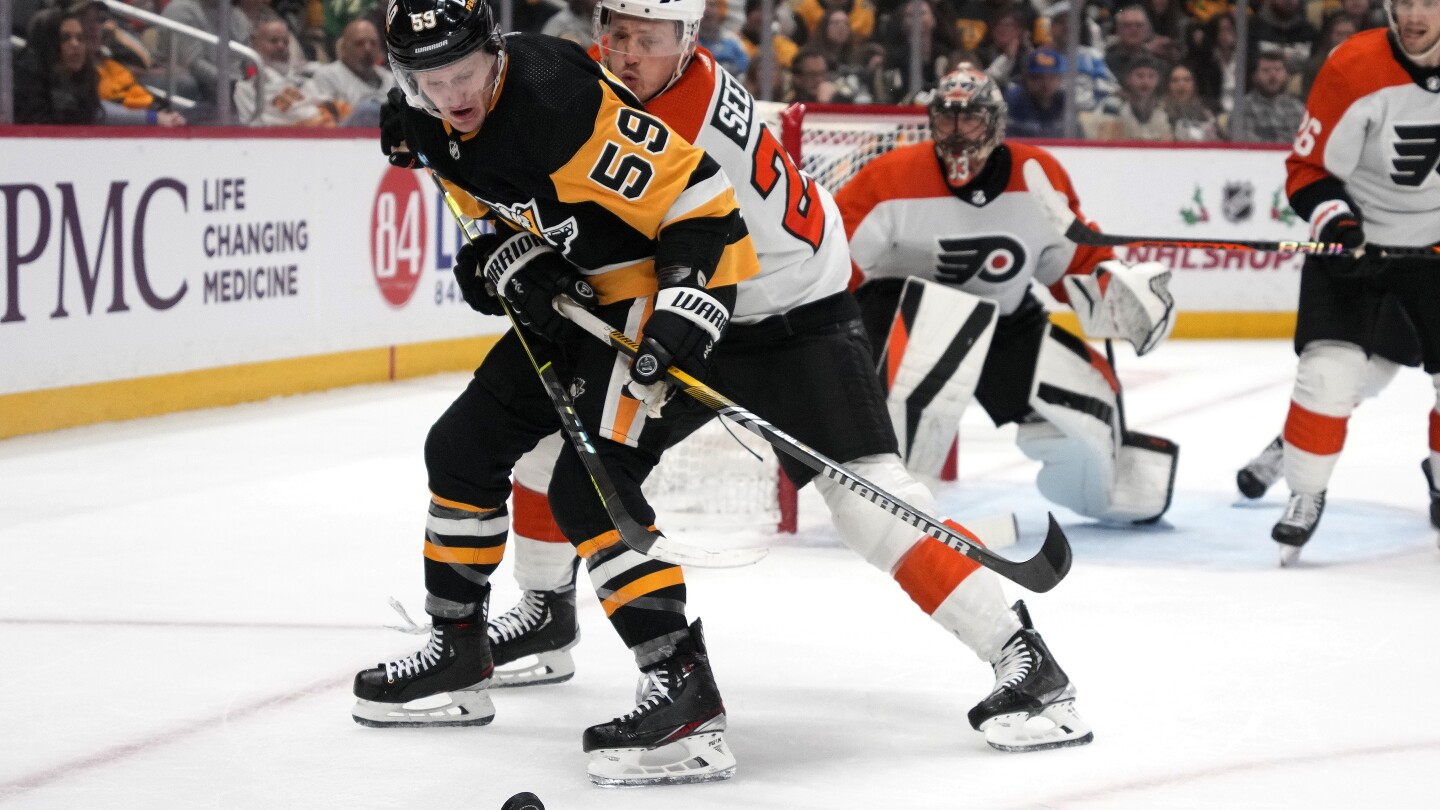 Sean Couturier’s shootout goal lifts Flyers past Penguins 4-3 #Sean #Couturiers #shootout #goal #lifts #Flyers #Penguins