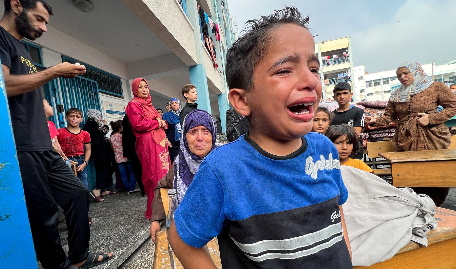 UN-run school shelters in Gaza are under attack by Israeli forces | Israel-Palestine conflict #UNrun #school #shelters #Gaza #attack #Israeli #forces #IsraelPalestine #conflict
