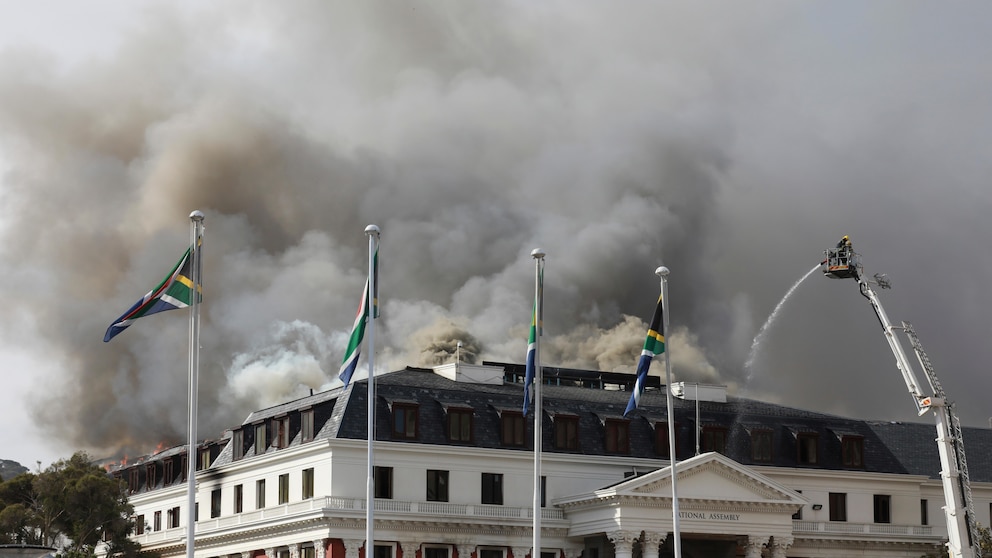 Man charged with terrorism over a fire at South African Parliament is declared unfit to stand trial #Man #charged #terrorism #fire #South #African #Parliament #declared #unfit #stand #trial